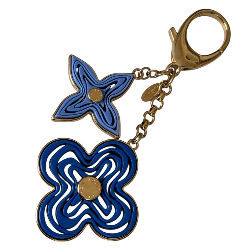 LOUIS VUITTON Blue Resin Naif Bag Charm/Keychain